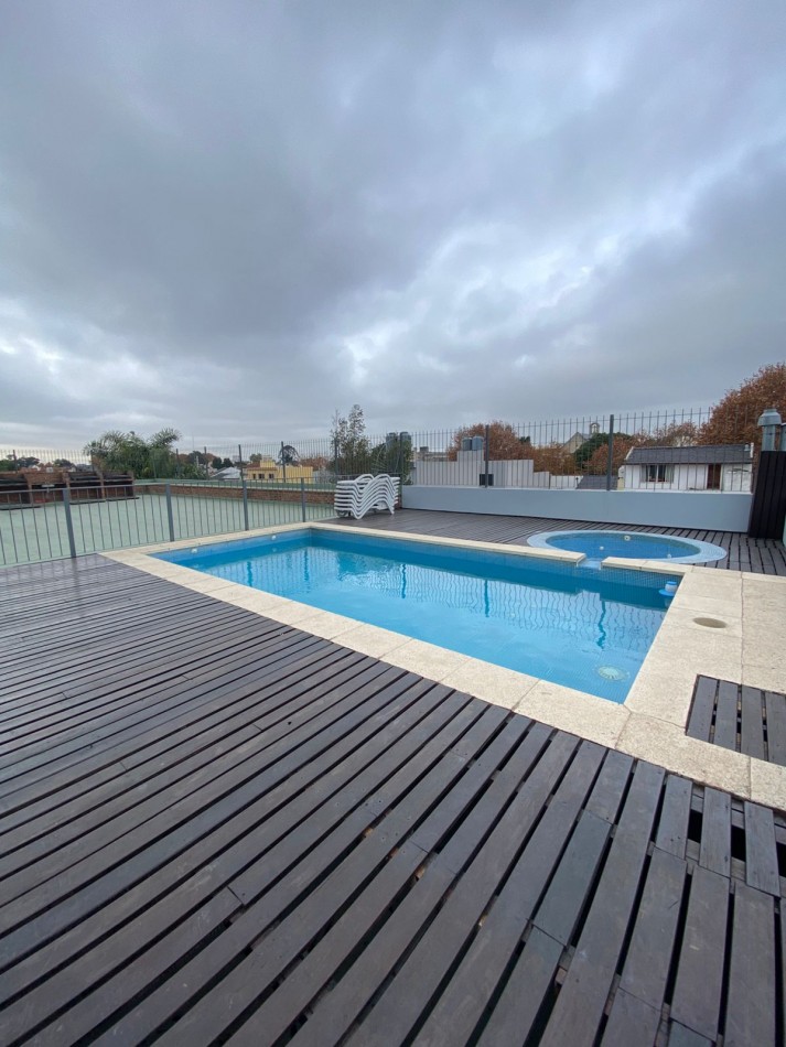 ALQUILER - SANTOS LUGARES - DEPARTAMENTO DOS AMBIENTES CON BALCON - PILETA - SUM